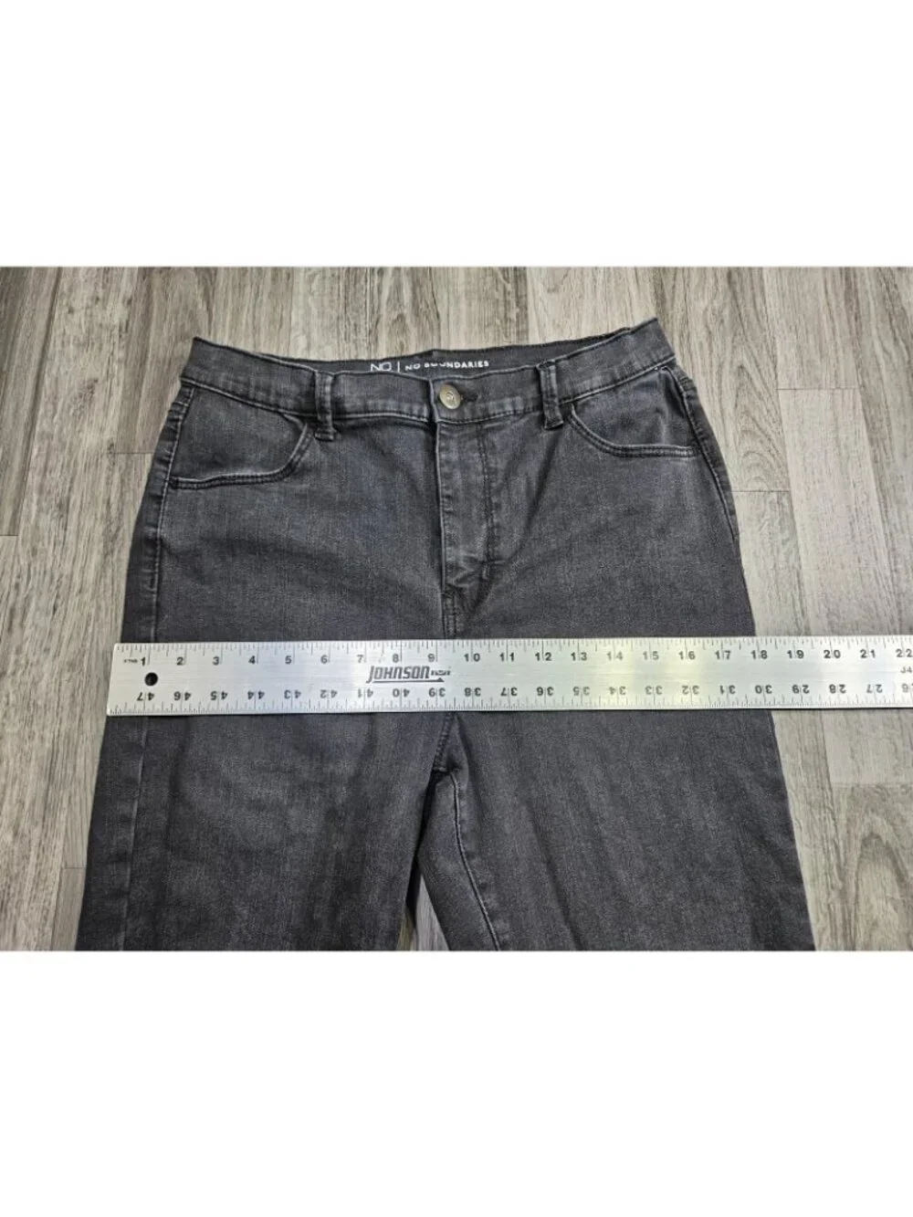 No‎ Boundaries Jegging Jeans Juniors 13 Charcoal Wash High Rise Stretch Denim